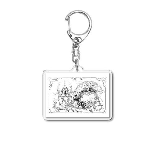 アンティークカード１ Acrylic Key Chain