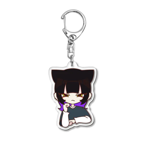 退屈そうないかみみちゃん Acrylic Key Chain