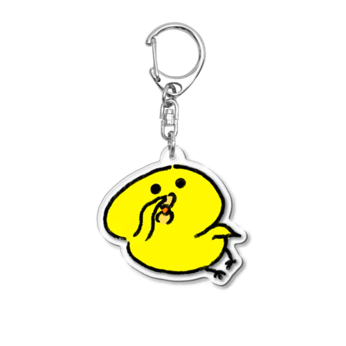 鼻くそをほじくるぴよたそ Acrylic Key Chain