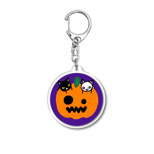 Halloweenにゃーたちゃん アクリルキーホルダー