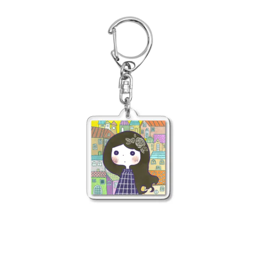 cute cute girl item 022 Acrylic Key Chain