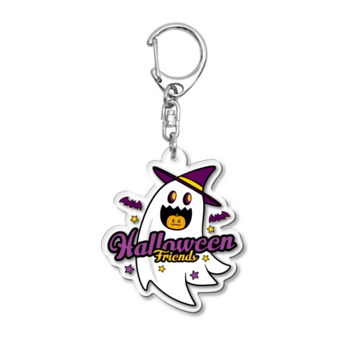ハロウィンの友達 Acrylic Key Chain