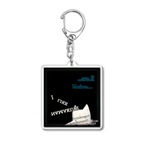 シルエットnamakubiほやけんよ グッツ用 Acrylic Key Chain