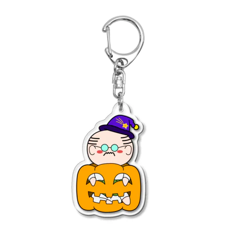 はろうぃんオヤジ Acrylic Key Chain