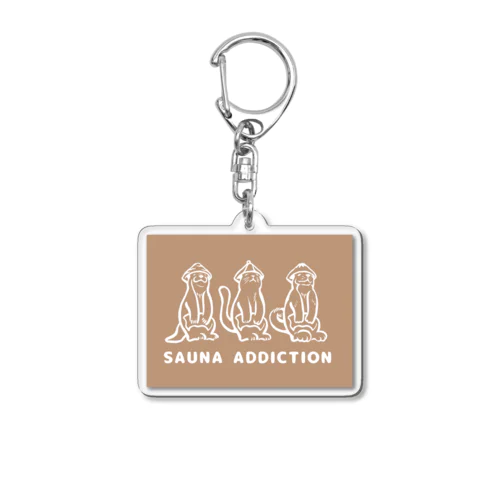 サウナ中毒 SAUNA ADDICTION  Acrylic Key Chain