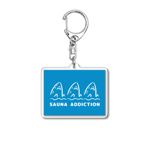 サウナ中毒 SAUNA ADDICTION 鮫 Acrylic Key Chain