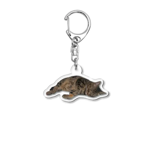 寝るねこ Acrylic Key Chain