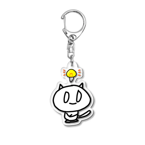 ひらめきピコーンねむねこ Acrylic Key Chain