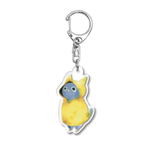 何か見つめているピッギャ Acrylic Key Chain