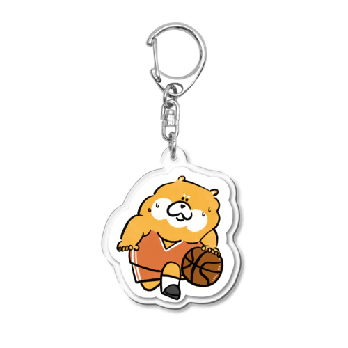 柴リスとスポーツの秋ーバスケー Acrylic Key Chain