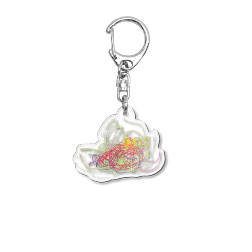 4歳児画伯のおえかき Acrylic Key Chain