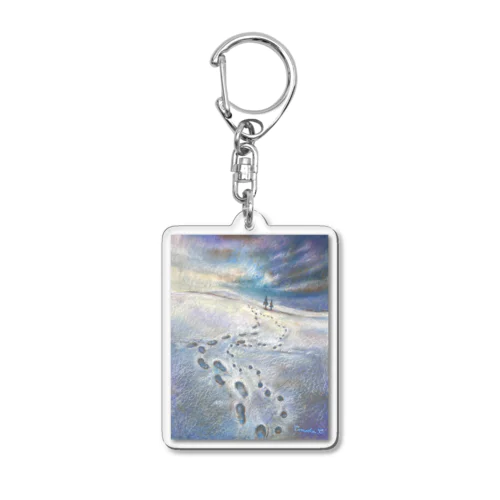 ‎「一緒にどこまでも歩いていこう。」  Acrylic Key Chain