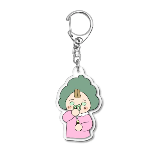 ハサミを片すタニちゃん Acrylic Key Chain