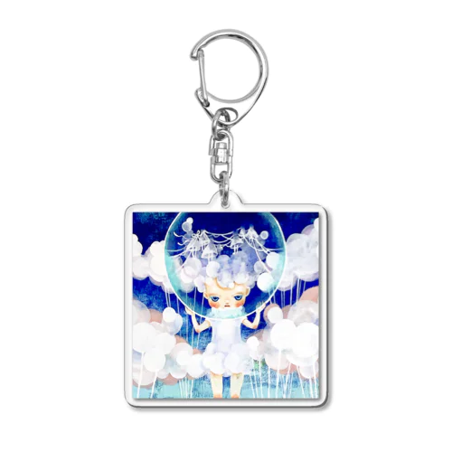 てんこちゃんと足音の国 Acrylic Key Chain