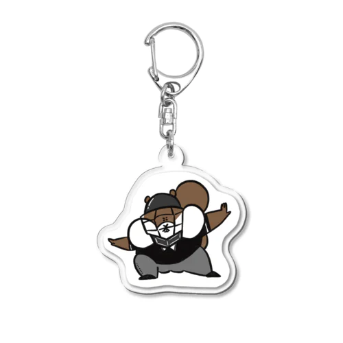 柴リスとスポーツの秋ー野球ー Acrylic Key Chain