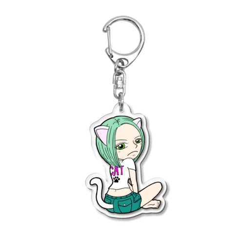 ねこなつ Acrylic Key Chain