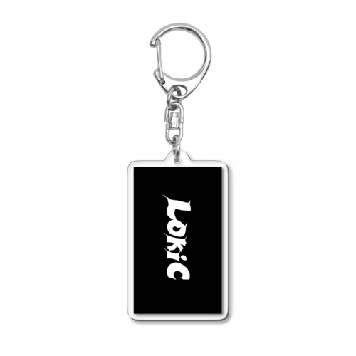 LokiC シンプルブラック Acrylic Key Chain