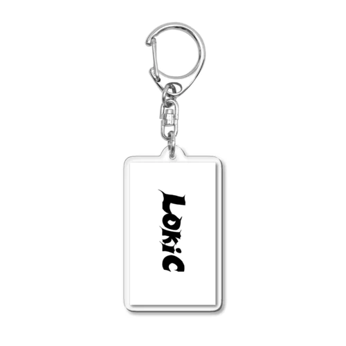 LokiC シンプルホワイト Acrylic Key Chain