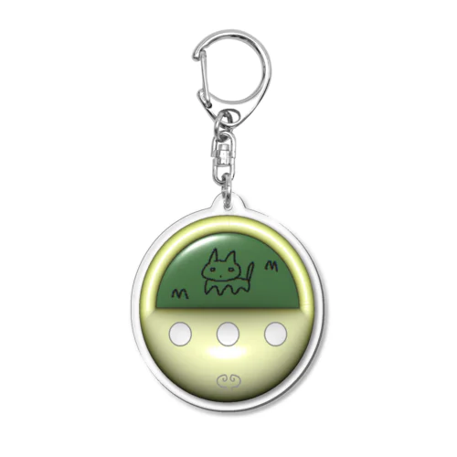 ねこっち　イエロー Acrylic Key Chain