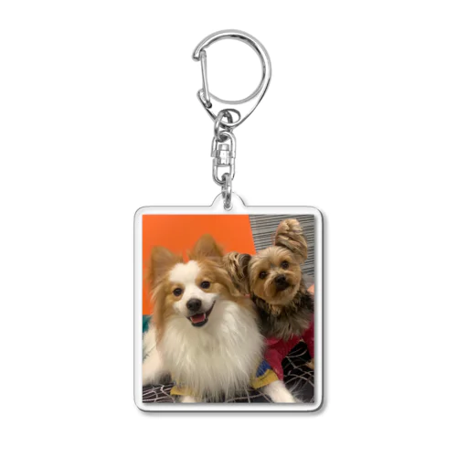 謎犬&ヨーキー Acrylic Key Chain