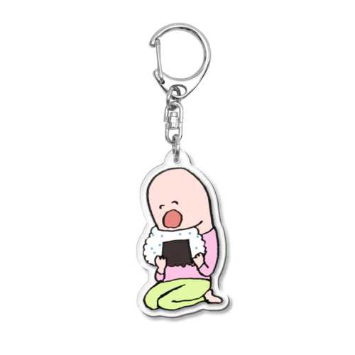 親指のご飯タイム Acrylic Key Chain