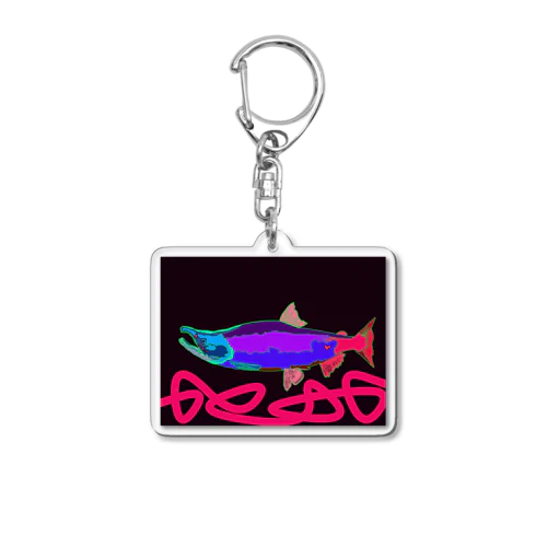 ポップ鮭 Acrylic Key Chain