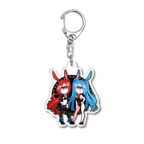 【単眼双子】逆バニー&バニー Acrylic Key Chain