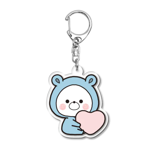 くまぽこハート Acrylic Key Chain