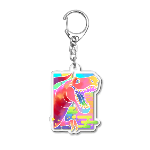 【和風】ティラノサウルス Acrylic Key Chain