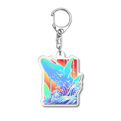 【和風】モササウルス Acrylic Key Chain