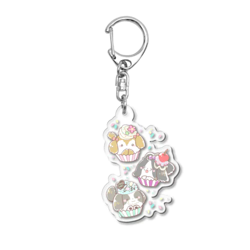 とにかくかわいいシーズーと、甘いもの Acrylic Key Chain