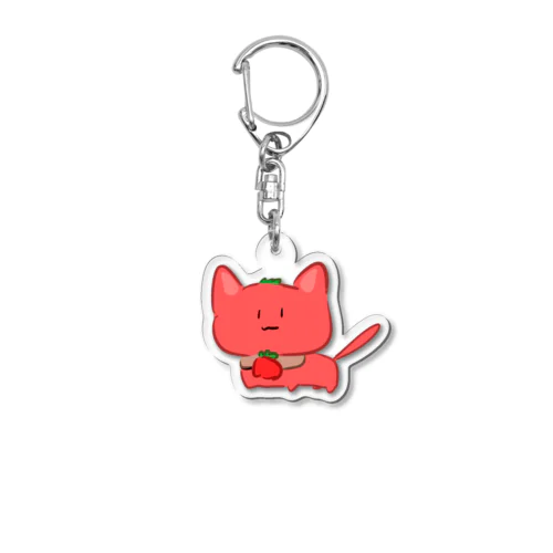 トマト猫のとまねこ Acrylic Key Chain