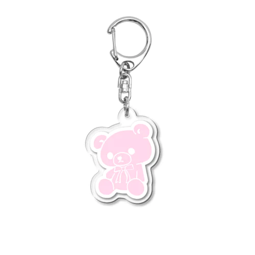 ピンクのくまキーホルダー Acrylic Key Chain