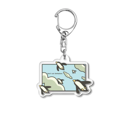 夢を叶えたペンギン Acrylic Key Chain