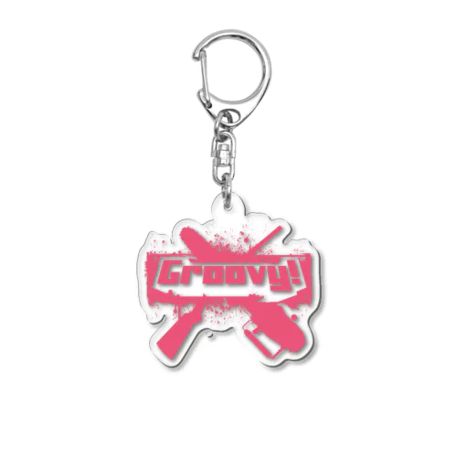 Groovy!(イカすぜ) Acrylic Key Chain