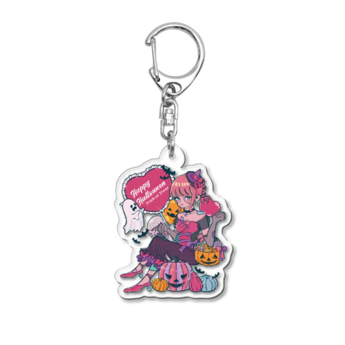 ピンクピンクハロウィン🎃💒 Acrylic Key Chain