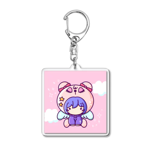 CryptoChibiisゆめかわくま Acrylic Key Chain