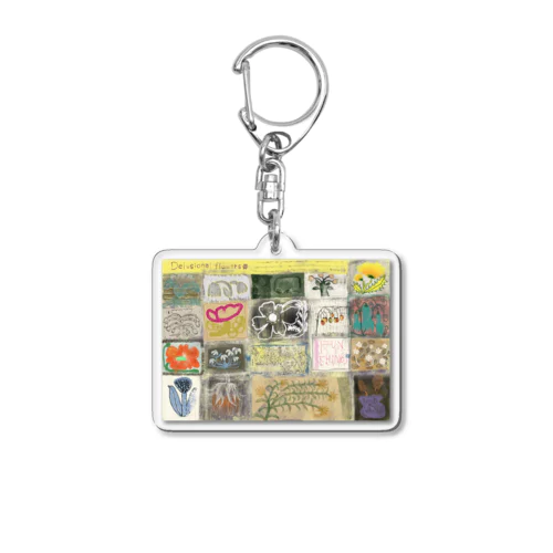 flowers Acrylic Key Chain