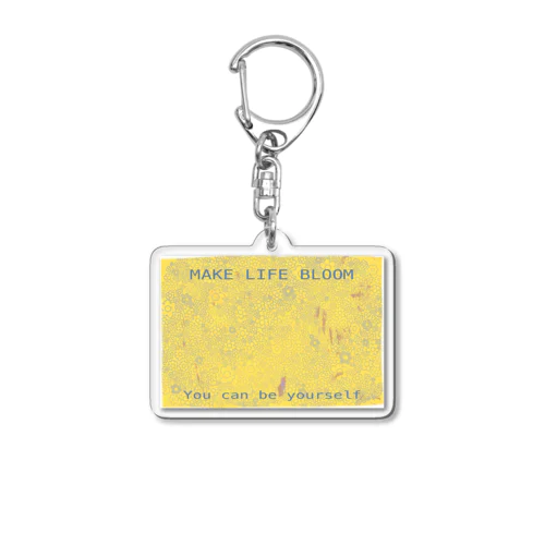 MAKE LIFE BLOOM❁ Acrylic Key Chain