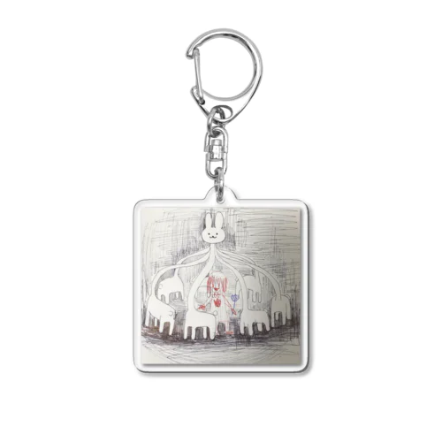 うさぎちゃんの遊園地 Acrylic Key Chain