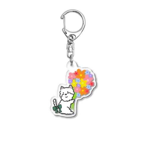 花束 Acrylic Key Chain