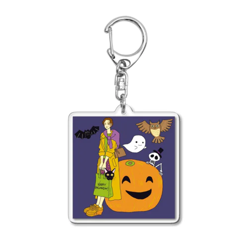 halloween friends Acrylic Key Chain