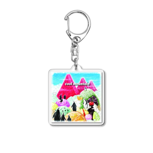 cool mountain Acrylic Key Chain