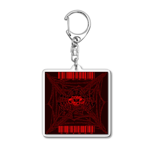 8-EYES SPIDER RED Acrylic Key Chain