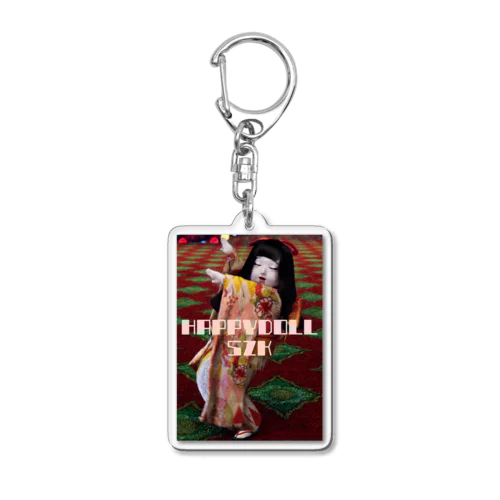 踊る市松人形 Acrylic Key Chain