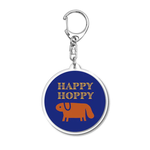 HAPPY HOPPY Acrylic Key Chain