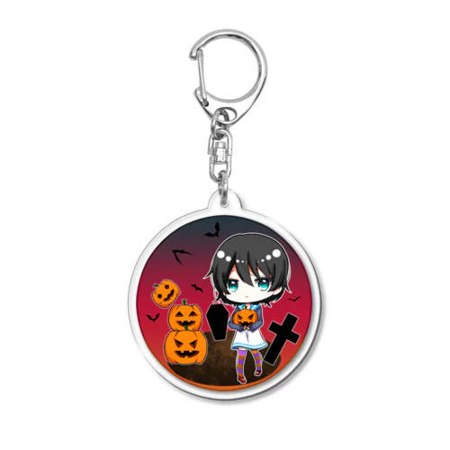 セーラー服のハロウィン少女 Acrylic Key Chain