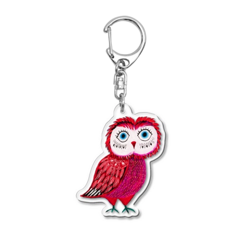 フクロウのアテネちゃん Acrylic Key Chain