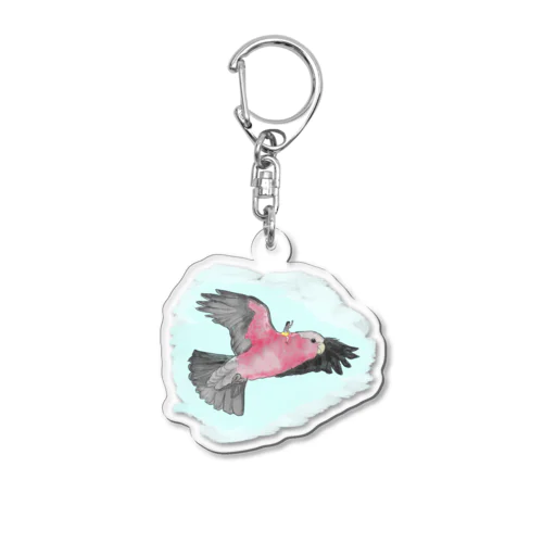 行ってみたいな～♪モモイロの旅 Acrylic Key Chain