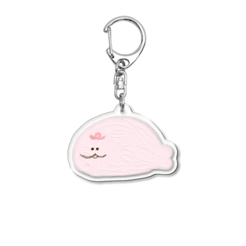 あつぬりピンクベビー Acrylic Key Chain